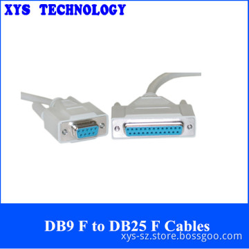 DB9 female to DB25 female Cables